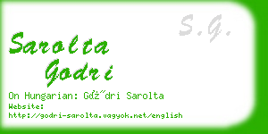 sarolta godri business card